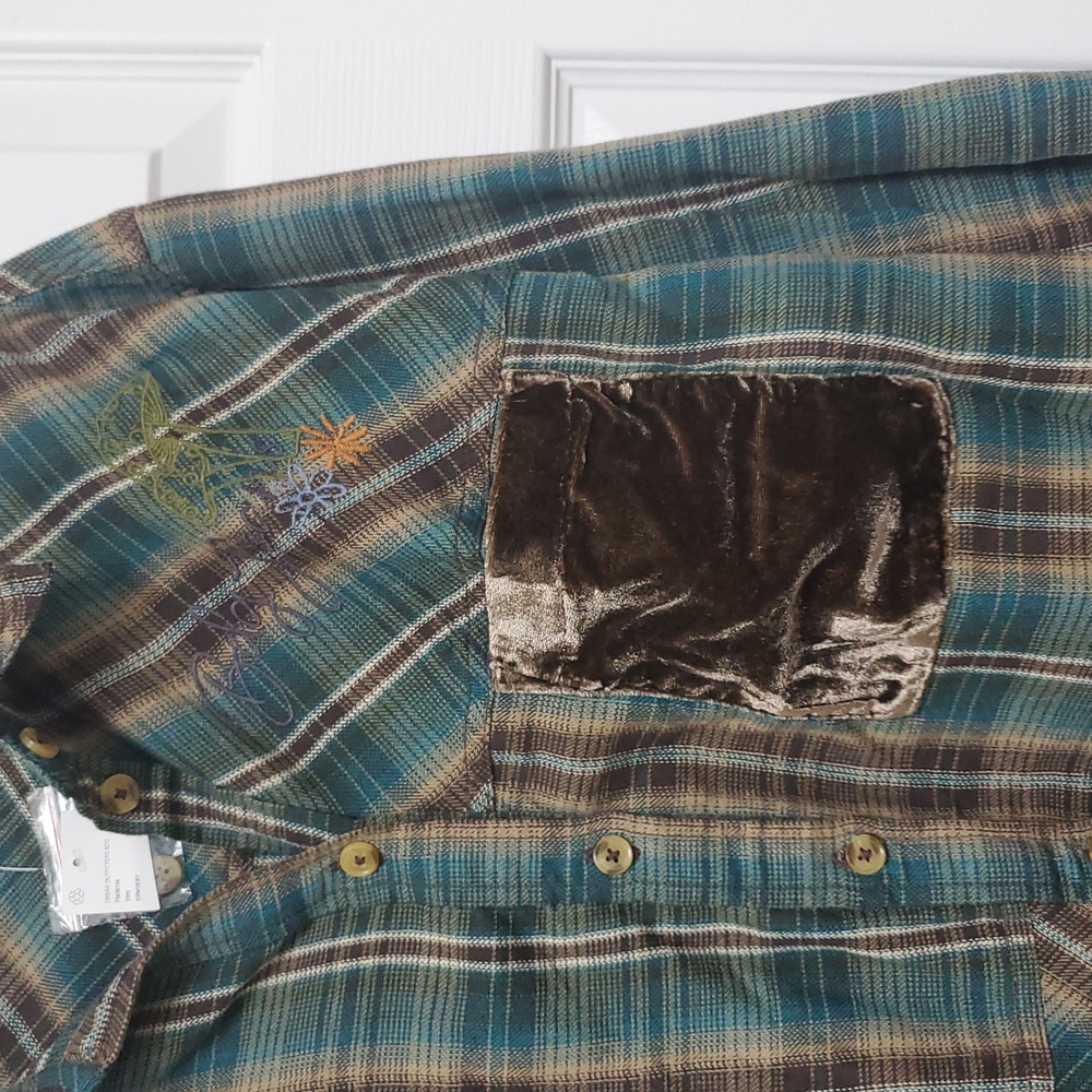 BDG Urban Outfitters Plaid Patchwork Shirt - Picture 7 of 16